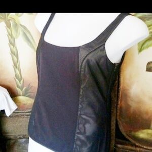 BCBGENERATION EUC zip tank stretch spandex